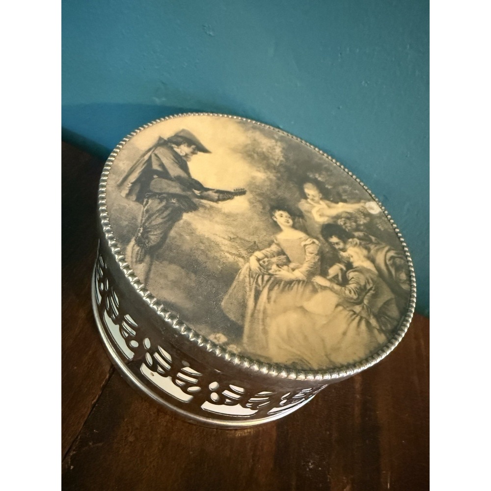 VTG Dermay 5th Ave Face Powder Container Make Up Empty Collectible